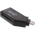 InLine OTG Mobile card reader, USB 2.0, for SD and microSD, for Android Smartphone und Tablet