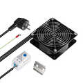 Complete built-in fan set for wall-mounted housing incl. Thermostat and connection cables
