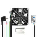 Complete built-in fan set for wall-mounted housing incl. Thermostat and connection cables