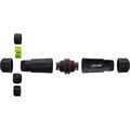 InLine Mains coupler, IP68, 3-pin, 2-way, M20, black