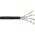 Outdoor Installation Cable S/FTP PiMF Cat.7a AWG 23 Copper 1200Mhz PE black 300m