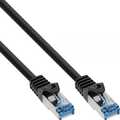 InLine Patch cable, Cat.6A, S/FTP, PE outdoor, black, 25m