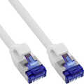 Patch cable slim, Cat.6A, S/FTP, TPE (LSZH) flexible, PoE, white, 0.3m  150 stuks