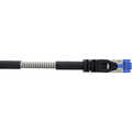 InLine Patch cable armoured, U/FTP, Cat.6A, black, 10m