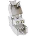 8 stuks Pack InLine Keystone RJ45 jack, shielded, Cat.6A, grey