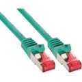 InLine Patch cable S/FTP (PiMf), Cat.6, halogeenvrij, groen, 0.3m