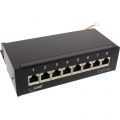 Patch Panel Cat.6A table  wall  8 Port black RAL9005