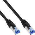 InLine Patch Cable S/FTP PiMF Cat.6A halogen free 500MHz black 0.25m
