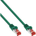 InLine Patch cable, S/FTP (PiMf), Cat.6, halogen-free, copper, green, 3m