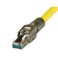 Field installable connector, RJ45 Cat.8 Class 1 AWG22 - 27, zinc alloy