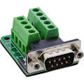 InLine Terminal block D-Sub 9 connector, 2-row, screw terminal