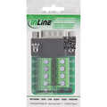 InLine Terminal block D-Sub 9 connector, 2-row, screw terminal