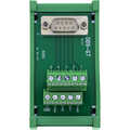 InLine D-Sub 9 terminal block, plug, screw terminal, top-hat rail