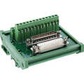 InLine D-Sub 25 terminal block, plug/socket, screw terminal, for top-hat rail