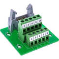 InLine IDC 10 socket to terminal block, 5-pin, on circuit board