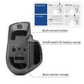 ACT Draadloze bluetooth muis met USB ontvanger zwart