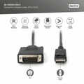 DisplayPort Adapter Cable, Type DP-DVI (24+1) M/M, 1.0m, w/interlock, DP 1.1a, bl