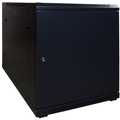 12U mini serverkast met glazen deur 600x600x720mm (BxDxH)