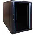 15U mini serverkast met glazen deur 600x1000x860mm (BxDxH)