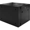 6U wandkast (kantelbaar) met glazen deur 600x600x368mm (BxDxH)