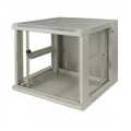12U witte wandkast (kantelbaar) met glazen deur 600x600x635mm (BxDxH)