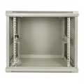 12U witte wandkast (kantelbaar) met glazen deur 600x600x635mm (BxDxH)