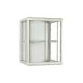 6U witte wandkast met glazen deur 600x600x368mm (BxDxH)
