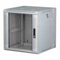 12U witte wandkast (kantelbaar) met glazen deur 600x600x635mm (BxDxH)