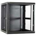 12U wandkast ongemonteerd met glazen deur 600x600x635mm (BxDxH)