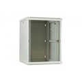 27U witte wandkast met glazen deur 600x600x1400mm (BxDxH)