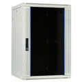 27U witte wandkast met glazen deur 600x600x1400mm (BxDxH)