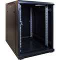 15U mini serverkast met glazen deur 600x800x860mm (BxDxH)