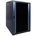 18U, 19Inch serverkast, glazen deur (BxDxH) 600x800x916mm