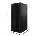 18U, 19Inch serverkast, geperforeerde deuren (BxDxH) 600x800x916mm