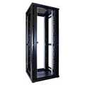 42U, 19 Inch, glazen voordeur en metalen achterdeur, (BxD) 800x800