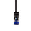Patch cable Cat.6A S/FTP Ultraflex GHMT certified, black 1.0m