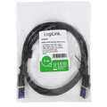 Patch cable Cat.6A S/FTP Ultraflex GHMT certified, black 1.0m