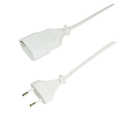 Power cord extension, Euro CEE 7/16, 1m, white