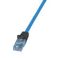Patch cable Premium, Cat.6A, U/UTP, 10G/PoE/HDBT, blue, 50 m