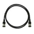 Slim CAT6A patchkabel U/FTP PIMF SlimLine zwart 1m