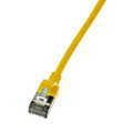 Slim CAT6A patchkabel U/FTP PIMF SlimLine geel 2m