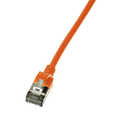 Slim CAT6A patchkabel U/FTP PIMF SlimLine oranje 1,5 m