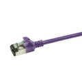 Slim CAT6A patchkabel U/FTP PIMF SlimLine paars 0,5m