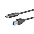 USB 3.2 Gen1 Type-C cable, C/M to USB-B/M, black, 2 m