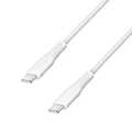 USB 2.0 Type-C cable, C/M to C/M, 480 Mbps, 60W, white, 1 m