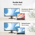 USB 3.2 Gen2 Type-C cable, C/M to DP/M, bi-di, 8K/60 Hz, metal, black, 3 m