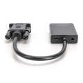 VGA to HDMI Converter + Audio (3.5mm) Full HD (1080p), cable type (15 cm), black
