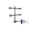 Quad Monitor Desk Stand/Clamp Mount, black 15-27