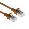 Slim CAT6A patchkabel U/FTP PIMF SlimLine bruin 2m