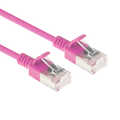 Slim CAT6A patchkabel U/FTP PIMF SlimLine roze 3m